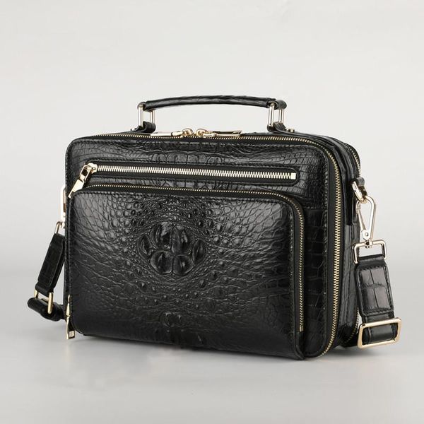 briefcases business casual designer authentic true crocodile skin men's small zip briefcase genuine real alligator leather male handbag
briefcases business casual designer authentic true crocodile skin men's small zip briefcase genuine real alligator leather male handbag
