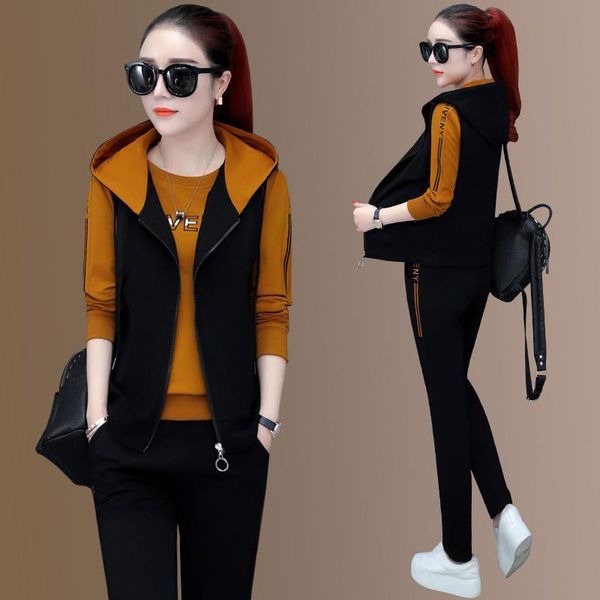 women's two piece pants fashion tracksuit 3 sets women spring autumn casual loose sleeveless hooded vest jacket sweatpants jogging sui, White
women's two piece pants fashion tracksuit 3 sets women spring autumn casual loose sleeveless hooded vest jacket sweatpants jogging sui, White