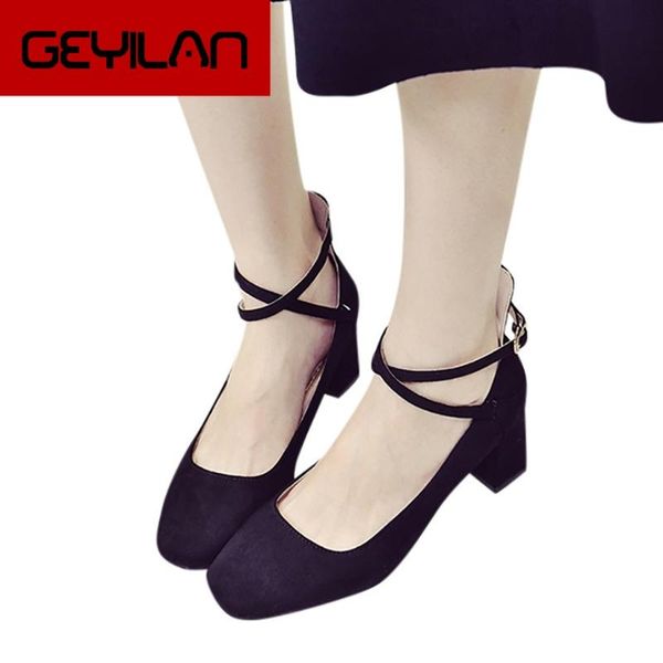 dress shoes elegant women high party square heel pump casual ladies buckle strap working office spring autumn sigle, Black
dress shoes elegant women high party square heel pump casual ladies buckle strap working office spring autumn sigle, Black