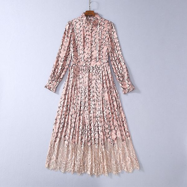 casual dresses spring for european and american women's wear leopard print lace long sleeve collar fashion pleated pink dress dc10, Black;gray
casual dresses spring for european and american women's wear leopard print lace long sleeve collar fashion pleated pink dress dc10, Black;gray