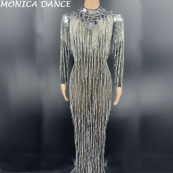 casual dresses nightclub silver mirror rhinestone fringe mesh long dress birthday celebrate transparent women dancer show, Black;gray
casual dresses nightclub silver mirror rhinestone fringe mesh long dress birthday celebrate transparent women dancer show, Black;gray
