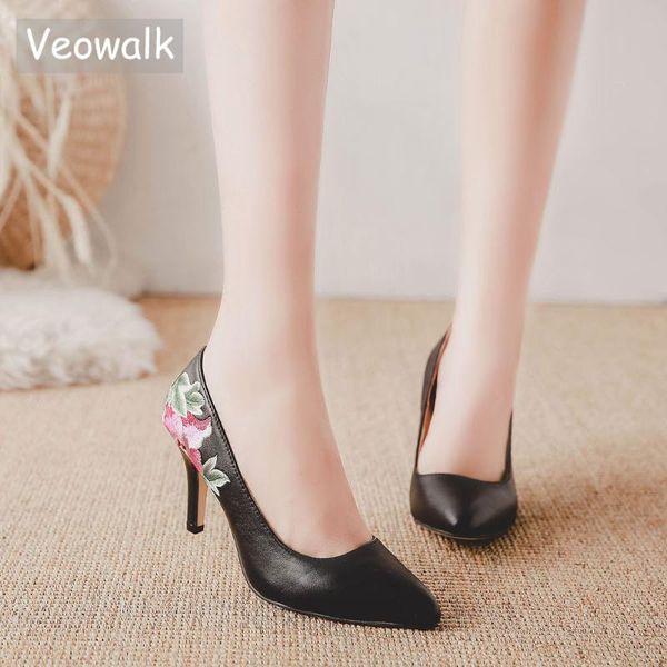 veowalk genuine lambskin leather women embroidered 7cm stiletto high heel shoes pointed toe retro ladies slip on pumps black dress
veowalk genuine lambskin leather women embroidered 7cm stiletto high heel shoes pointed toe retro ladies slip on pumps black dress