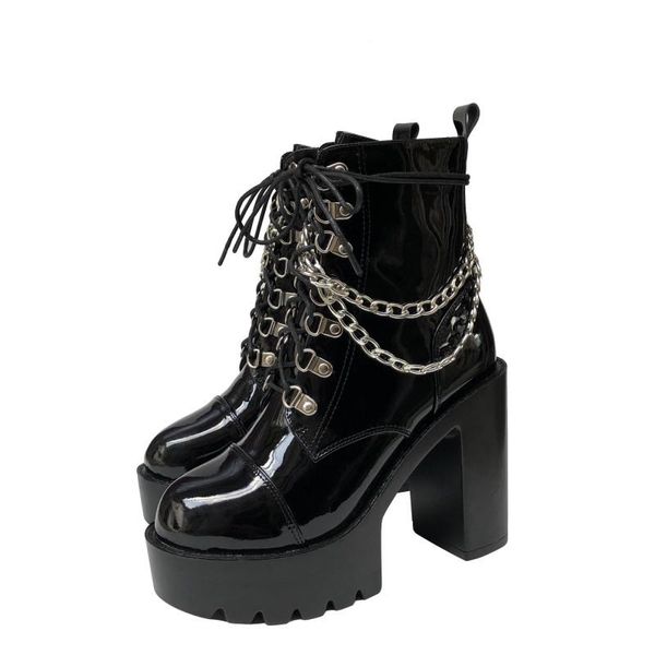 boots autumn and winter women's waterproof platform thick heel 12cm patent leather nightclub super high shoes female, Black
boots autumn and winter women's waterproof platform thick heel 12cm patent leather nightclub super high shoes female, Black