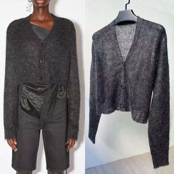 women's knits & tees women sweater winter style mohair short thin cardigan loose show coat wool languid knitting, White
women's knits & tees women sweater winter style mohair short thin cardigan loose show coat wool languid knitting, White