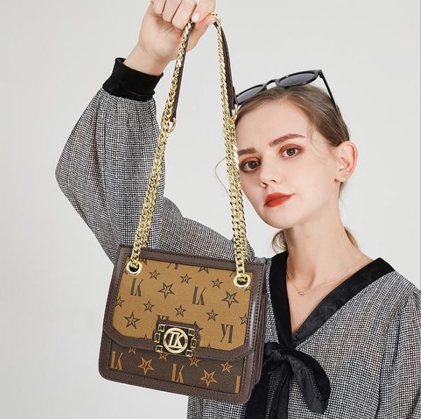 genuine leather 2021 brand female bags summer style niche design crossbody chain bag