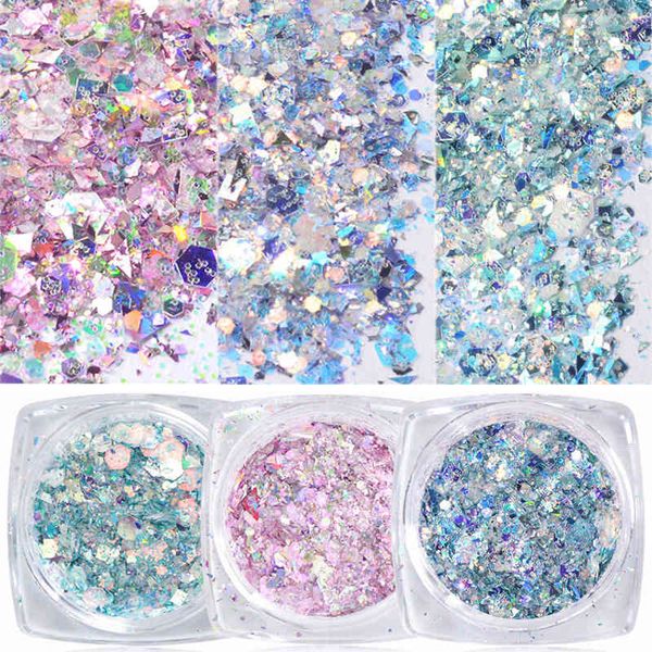 1 box nail mermaid glitter flakes sparkly 3d hexagon colorful sequins spangles holographic nail art decorations paillette, Silver;gold
1 box nail mermaid glitter flakes sparkly 3d hexagon colorful sequins spangles holographic nail art decorations paillette, Silver;gold