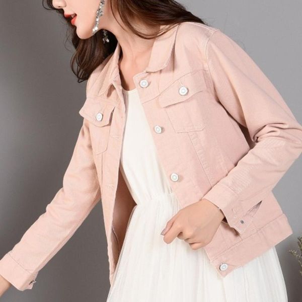 women's jackets women 2021 fashion denim autumn casual long sleeve basic short jean jacket vintage korean harajuku coats, Black;brown
women's jackets women 2021 fashion denim autumn casual long sleeve basic short jean jacket vintage korean harajuku coats, Black;brown