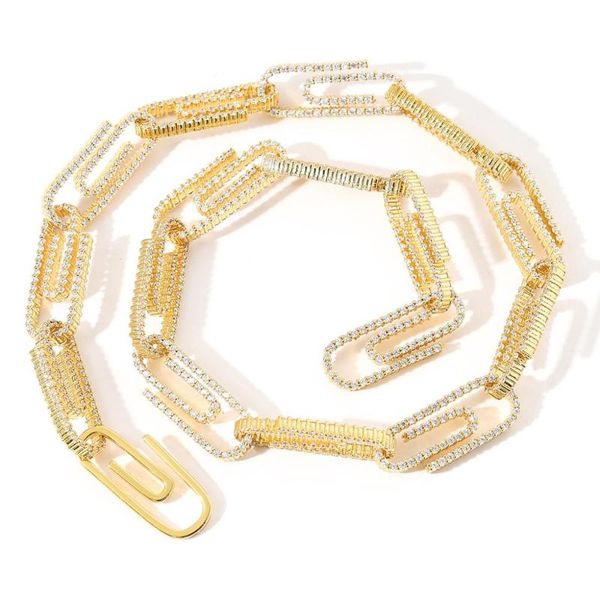 chains bling paperclip chain necklace luxury micro pave iced cz fashion hip hop jewelry for men, Silver
chains bling paperclip chain necklace luxury micro pave iced cz fashion hip hop jewelry for men, Silver