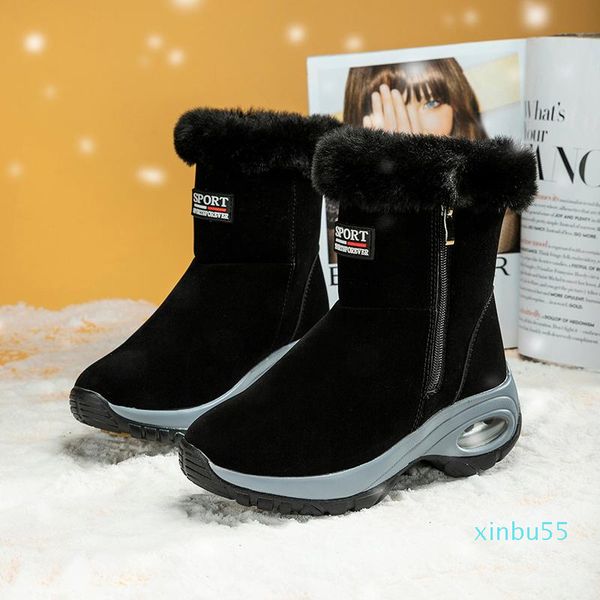 boots women ankle winter quality keep warm beige snow ladies lace-up comfortable chaussures femme, Black
boots women ankle winter quality keep warm beige snow ladies lace-up comfortable chaussures femme, Black