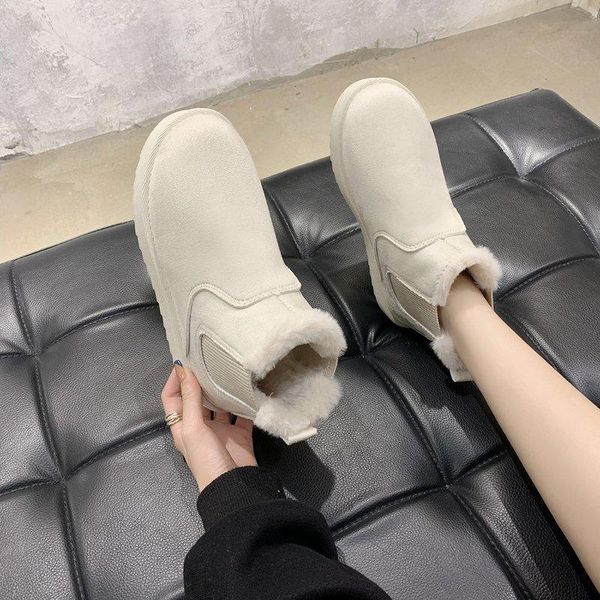 boots 2021 women winter snow warm flat plus size platform lace up ladies women's shoes flock fur suede ankle female, Black
boots 2021 women winter snow warm flat plus size platform lace up ladies women's shoes flock fur suede ankle female, Black