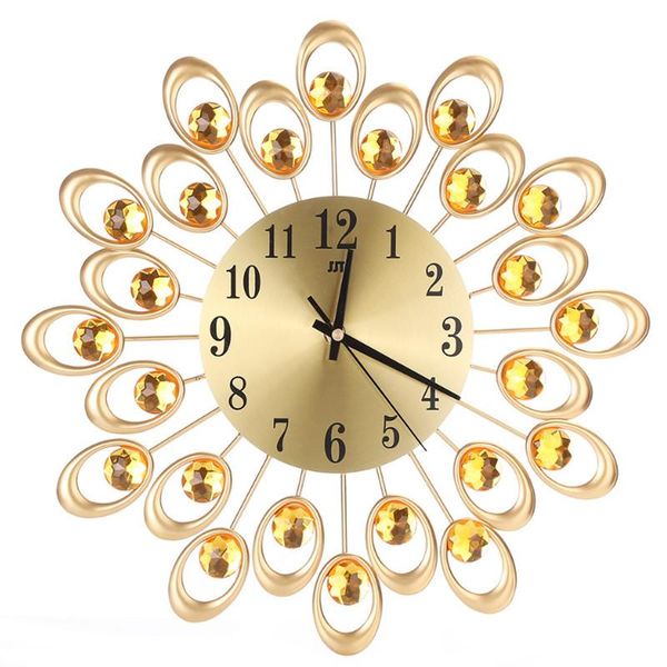 wall clocks european luxury diamond flower large fashion clock living room bedroom decorative silent metal home decor
wall clocks european luxury diamond flower large fashion clock living room bedroom decorative silent metal home decor