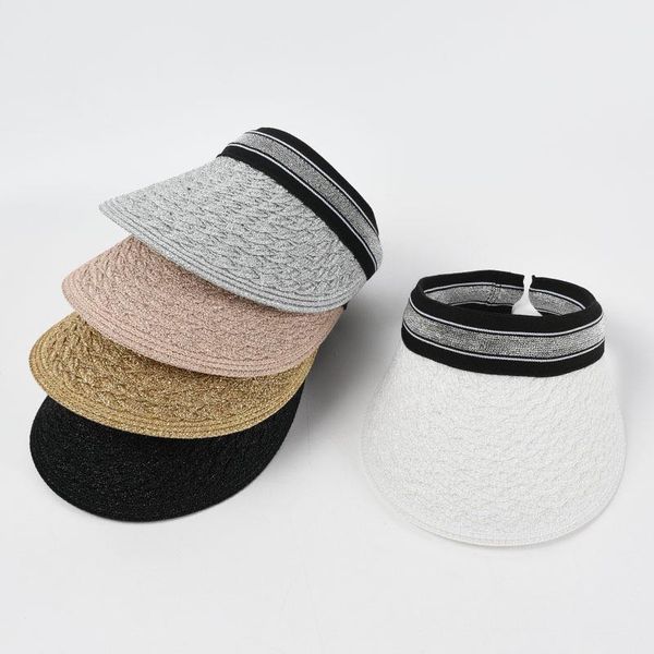 wide brim hats casual women's summer hat sun visor empty bright protection cap female beach polyester, Blue;gray
wide brim hats casual women's summer hat sun visor empty bright protection cap female beach polyester, Blue;gray