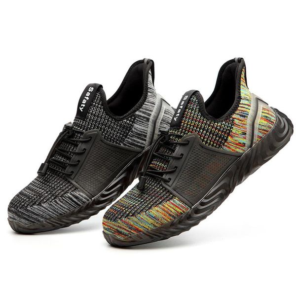 boots men's sneakers 2021 steel toe work safety shoes breathable puncture proof mesh comfortable industrial men, Black
boots men's sneakers 2021 steel toe work safety shoes breathable puncture proof mesh comfortable industrial men, Black