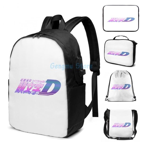 funny graphic print initial d usb charge backpack men school bags women bag travel laptop
funny graphic print initial d usb charge backpack men school bags women bag travel laptop