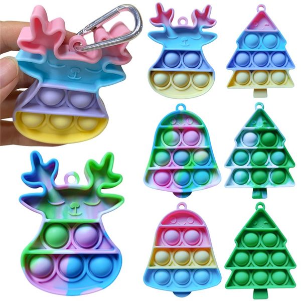 2021 new decompression toy key chain christmas tree press finger silicone pendant
2021 new decompression toy key chain christmas tree press finger silicone pendant