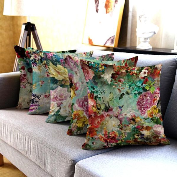 pillow case 2021linen flower cushion cover home decoration rustic style 45*45cm sofa floral kussenhoes
pillow case 2021linen flower cushion cover home decoration rustic style 45*45cm sofa floral kussenhoes
