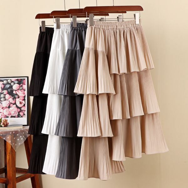 skirts autumn asymmetric cakee long pleated puffy irregular novelty tiered maxi gray khaki u448, Black
skirts autumn asymmetric cakee long pleated puffy irregular novelty tiered maxi gray khaki u448, Black