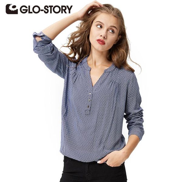women's blouses & shirts glo-story 2021 autumn women casual long sleeve elegant soft female hem elastic waist blouse wcs-3666, White
women's blouses & shirts glo-story 2021 autumn women casual long sleeve elegant soft female hem elastic waist blouse wcs-3666, White