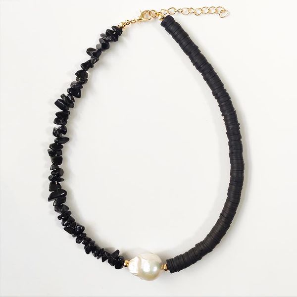 fashionable simple baroque pearl pendant necklace silicone natural stones choker for women unique charm jewelry collares de moda chokers, Golden;silver
fashionable simple baroque pearl pendant necklace silicone natural stones choker for women unique charm jewelry collares de moda chokers, Golden;silver