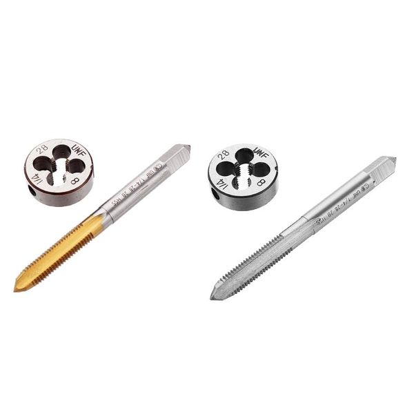 hand tools 1/4-28 screw handp and die set fine thread dies taps suit with or without titanium coating tap round
hand tools 1/4-28 screw handp and die set fine thread dies taps suit with or without titanium coating tap round
