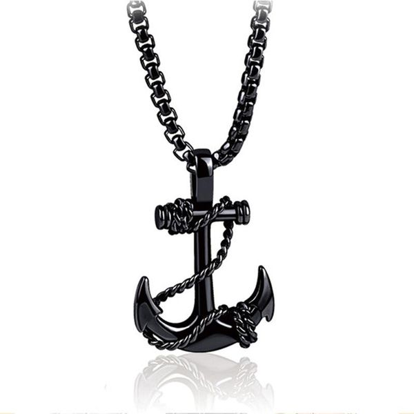 pendant necklaces navy anchor shaped cross titanium steel men's necklace punk personality jewelry with ligand chain, Silver
pendant necklaces navy anchor shaped cross titanium steel men's necklace punk personality jewelry with ligand chain, Silver