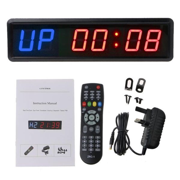 fitness interval timer 1.8 inch 6-digit clock gym satch count down/up with wireless 7xea timers
fitness interval timer 1.8 inch 6-digit clock gym satch count down/up with wireless 7xea timers
