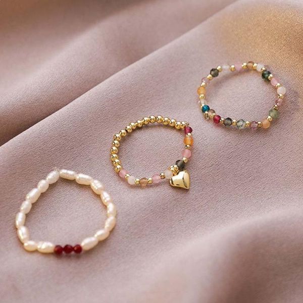 wedding rings korean fashion simple freshwater pearl bead for women elastic heart jewelry crystal finger ring party gift anillos mujer, Slivery;golden
wedding rings korean fashion simple freshwater pearl bead for women elastic heart jewelry crystal finger ring party gift anillos mujer, Slivery;golden