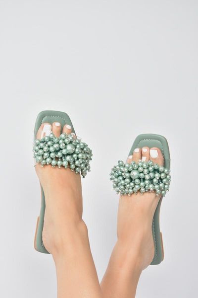 slippers women's green bible 2021 fashion, Black