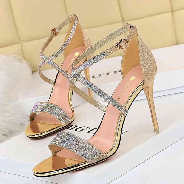 dress shoes new women 9.5cm high heels sandals wedding bridal gold silver sandles stiletto glitter prom stripper pumps lnf7, Black 
dress shoes new women 9.5cm high heels sandals wedding bridal gold silver sandles stiletto glitter prom stripper pumps lnf7, Black
