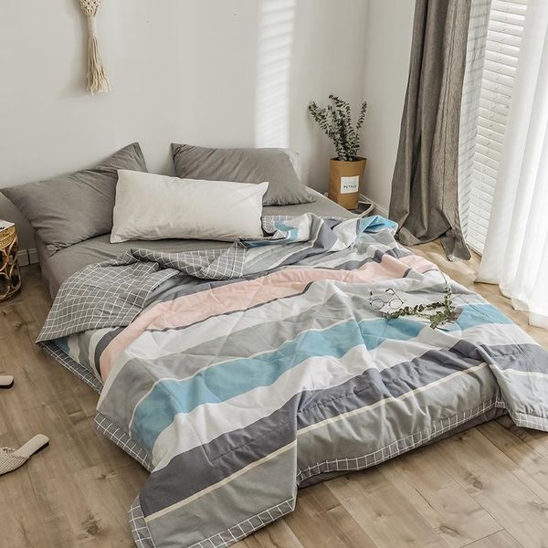 comforters & sets striped grid summer quilt washed cotton lunch air conditioner flower blanket comforter home textile house bedding
comforters & sets striped grid summer quilt washed cotton lunch air conditioner flower blanket comforter home textile house bedding