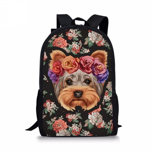backpack 3d floral yorkie printing school bags cool for girls teens kawaii shoulder bag kids schoolbag large book satchel
backpack 3d floral yorkie printing school bags cool for girls teens kawaii shoulder bag kids schoolbag large book satchel