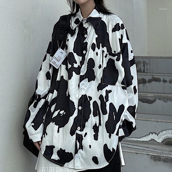 korean retro men and women's shirts trend cow pattern women' blouse long sleeve harajuku streerwear clothing oversize blouses &, White
korean retro men and women's shirts trend cow pattern women' blouse long sleeve harajuku streerwear clothing oversize blouses &, White