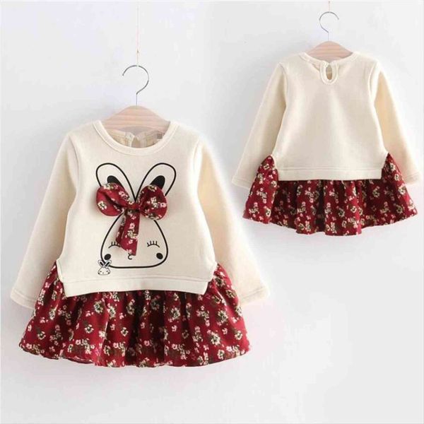 girl baby clothing casual autumn dress winter kids long sleeve sweater cute rabbit flower bow and velvet splicing, Red;yellow
girl baby clothing casual autumn dress winter kids long sleeve sweater cute rabbit flower bow and velvet splicing, Red;yellow