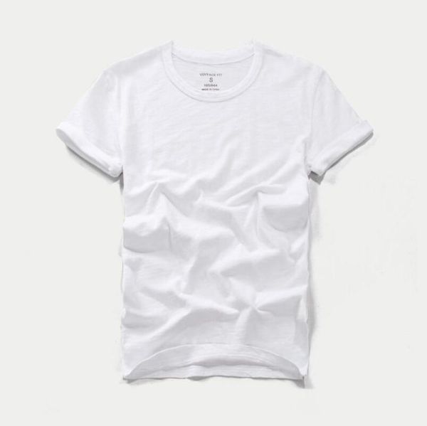 summer men's short sleeve t-shirt round neck slim fit pure cotton fashion slub solid color 1973 t-shirts, White;black
summer men's short sleeve t-shirt round neck slim fit pure cotton fashion slub solid color 1973 t-shirts, White;black