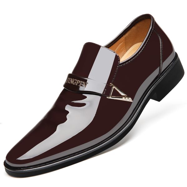 dress shoes british men's slip on split leather pointed toe men business wedding oxfords formal loafers ki9t, Black
dress shoes british men's slip on split leather pointed toe men business wedding oxfords formal loafers ki9t, Black