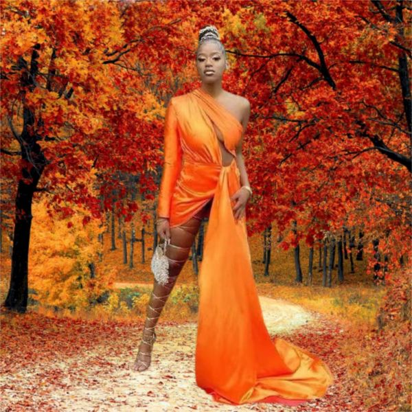 2021 one-shoulder orange prom dresses long black girl's evening party gowns robe de soirée mariage
2021 one-shoulder orange prom dresses long black girl's evening party gowns robe de soirée mariage
