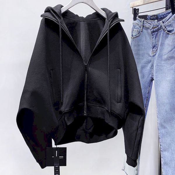 fall 2021 women clothing fleece bla jaet women loose collar zipper coat goth oversize harajuku oversized fashion sweatshirt, Black
fall 2021 women clothing fleece bla jaet women loose collar zipper coat goth oversize harajuku oversized fashion sweatshirt, Black