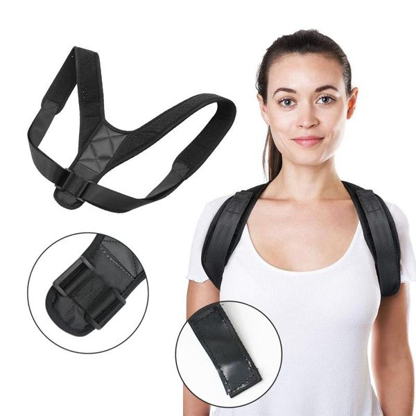 adjustable comfort personal posture corrector back support brace strap, Black;blue
adjustable comfort personal posture corrector back support brace strap, Black;blue