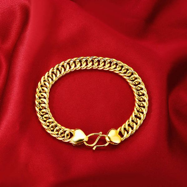 friendship years 24k real plated nansha gold bracelet double button accessories bracelet, Black
friendship years 24k real plated nansha gold bracelet double button accessories bracelet, Black