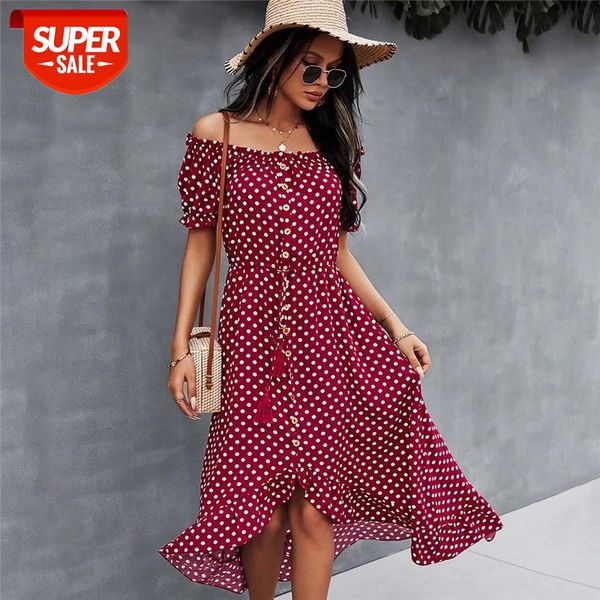 Spring 2021 New Ladies Dot Polka Print Dress Women Tassel Button Off The Shoulder Dress For Woman Sexy Slash Neck Summer #W67e, White;black
Spring 2021 New Ladies Dot Polka Print Dress Women Tassel Button Off The Shoulder Dress For Woman Sexy Slash Neck Summer #W67e, White;black