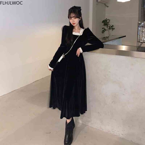 casual dresses s fenimine women fashion frence style elegant lady solid color veet square neck year date vintage long black ge8c, Black;gray
casual dresses s fenimine women fashion frence style elegant lady solid color veet square neck year date vintage long black ge8c, Black;gray