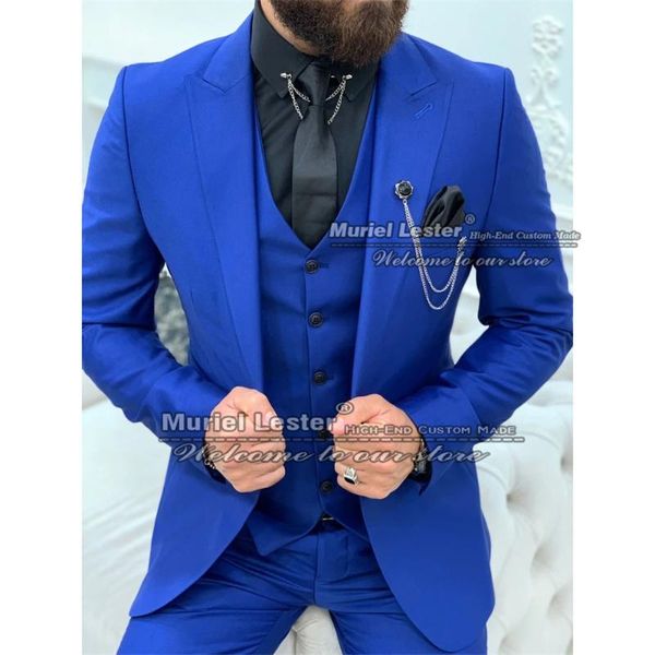men's suits & blazers spring/autumn royal blue wedding slim fit 3 pieces set peaked lapel jacket+vest+pants groom blazer custom made ma, White;black
men's suits & blazers spring/autumn royal blue wedding slim fit 3 pieces set peaked lapel jacket+vest+pants groom blazer custom made ma, White;black