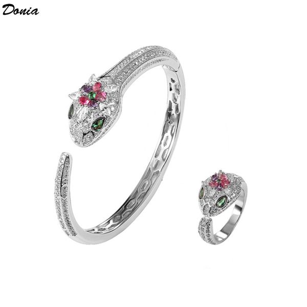 donia jewelry luxury bangle inlaid with gemstone snake exaggerated titanium steel bracelet micro-inlaid zircon from european and american fa, Black
donia jewelry luxury bangle inlaid with gemstone snake exaggerated titanium steel bracelet micro-inlaid zircon from european and american fa, Black
