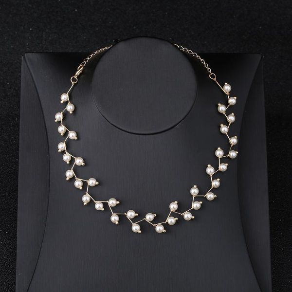 chains ladies fashion charm pearl necklace clavicle chain female beautiful korean bride headdress hand-customized, Silver
chains ladies fashion charm pearl necklace clavicle chain female beautiful korean bride headdress hand-customized, Silver