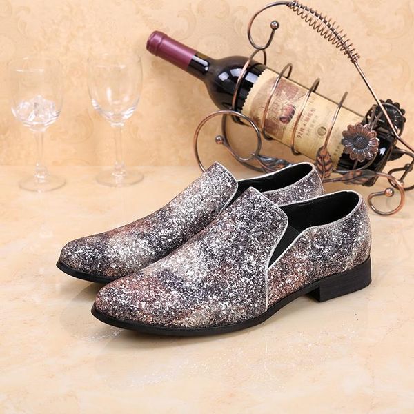dress shoes british style men's fashion round toe real leather sequins wedding oxfords slip on sapato masculino large size eu46, Black
dress shoes british style men's fashion round toe real leather sequins wedding oxfords slip on sapato masculino large size eu46, Black