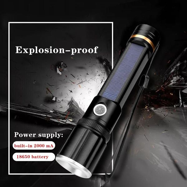 solar usb rechargeable super bright handle torch lamp 3 modes zoomable 18650 built-in battery light outdoor flashlights torches
solar usb rechargeable super bright handle torch lamp 3 modes zoomable 18650 built-in battery light outdoor flashlights torches