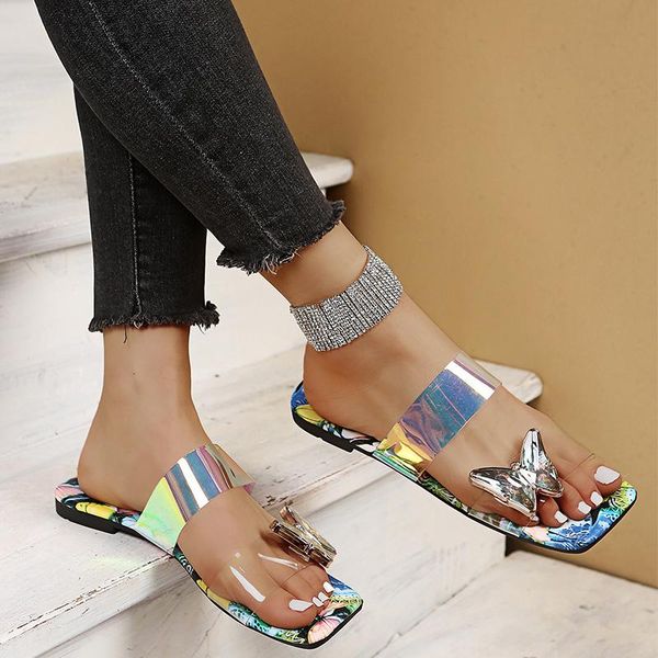 slippers 2021 women crystal butterfly female square toe summer transparent slides ladies party casual beach flat plus size, Black
slippers 2021 women crystal butterfly female square toe summer transparent slides ladies party casual beach flat plus size, Black