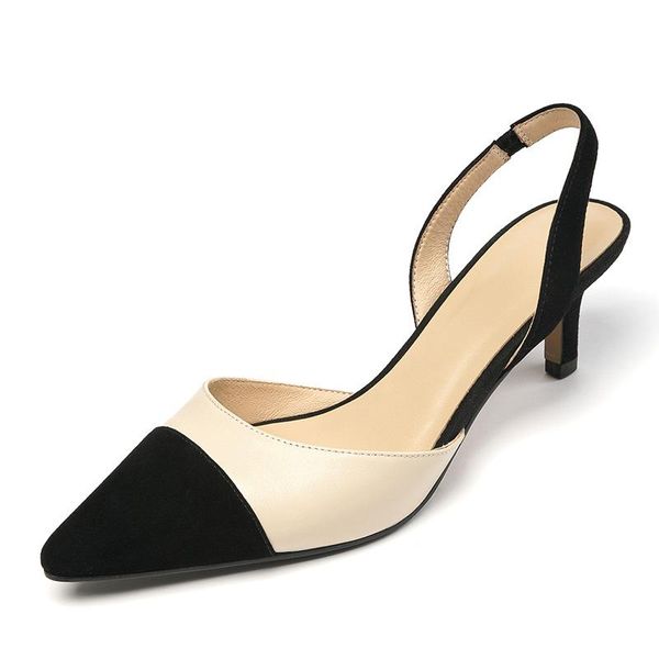 back strap genuine leather women sandals 2021 summer poined toe high heels pumps party dancing shoes woman, Black
back strap genuine leather women sandals 2021 summer poined toe high heels pumps party dancing shoes woman, Black