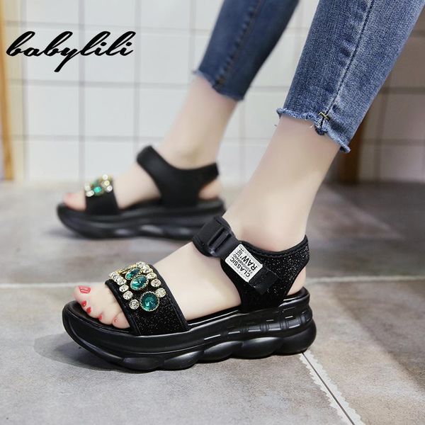 dress shoes jeweled wedges woman sandals 2021 summer bohemian thick bottom muffin waterproof platform ladies chunky, Black
dress shoes jeweled wedges woman sandals 2021 summer bohemian thick bottom muffin waterproof platform ladies chunky, Black