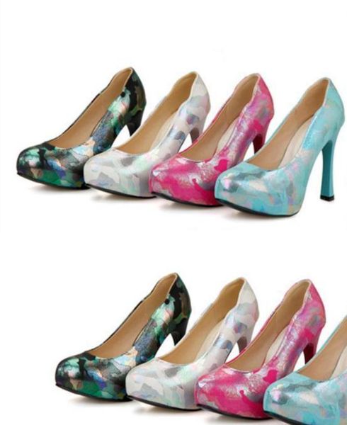 women shoes in spring and autumn high coarse heel round head@716, Black